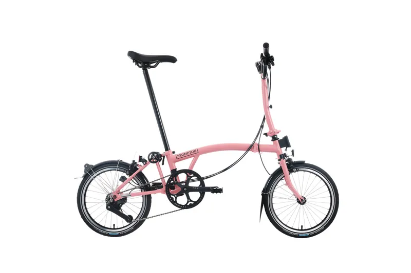 Brompton M12L C Line 12 Speed 2025 Folding Bike - Flamingo Pink