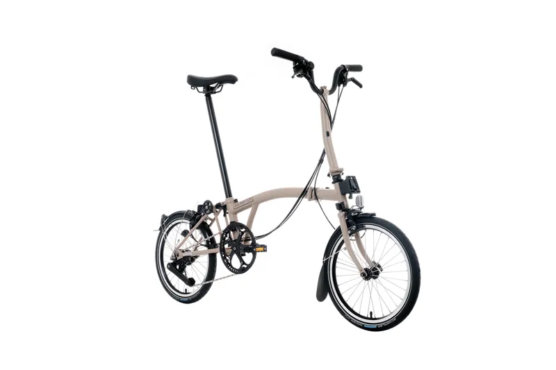 Brompton C Line 12 Speed Mid Bar 2026 Folding Bike -  Dune Sand-1