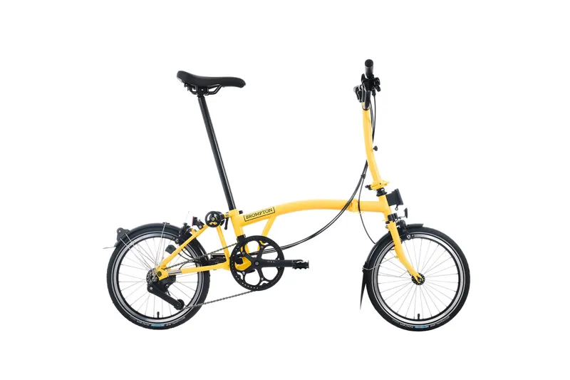 Brompton M12L C Line 12 Speed 2025 Folding Bike - Bumblebee Yellow