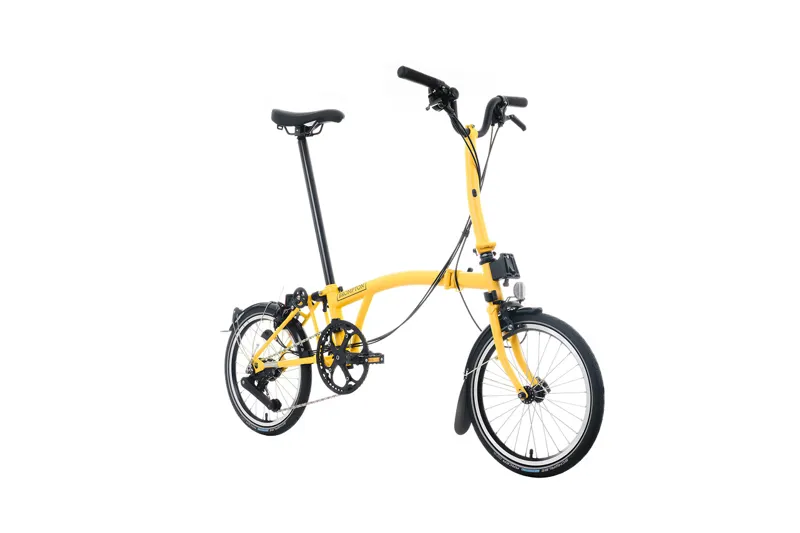 Brompton M12L C Line 12 Speed 2025 Folding Bike - Bumblebee Yellow-1