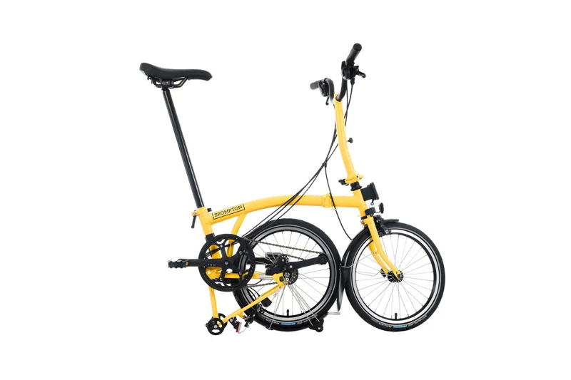 Brompton M12L C Line 12 Speed 2025 Folding Bike - Bumblebee Yellow-2