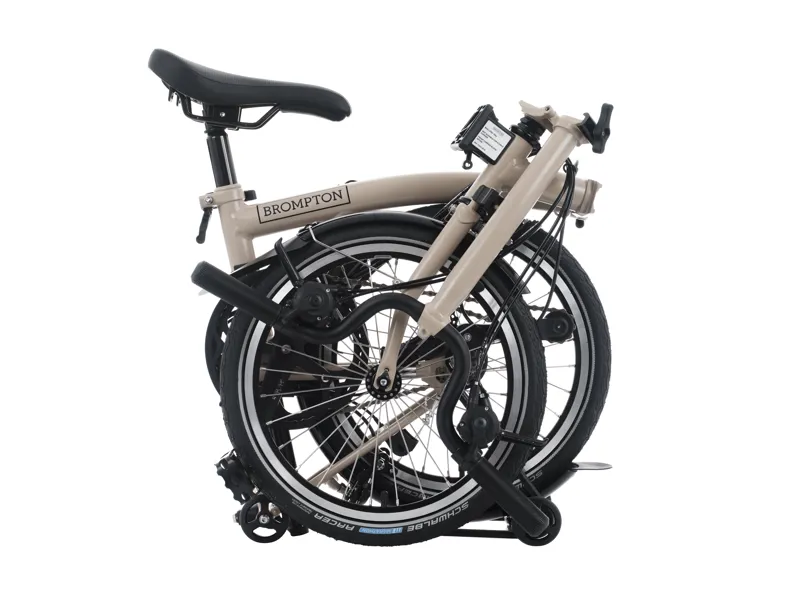 Brompton M12L C Line 12 Speed 2025 Folding Bike - Dune Sand-3