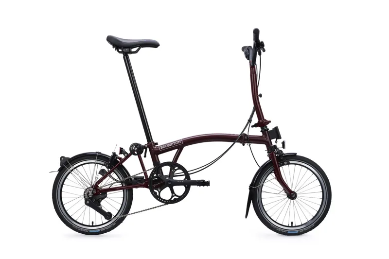 Brompton M12L C Line 12 Speed 2026 Folding Bike - Red Plum