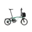 Brompton P Line 4 Speed Mid Bar 2026 Electric Folding Bike - Palm Green