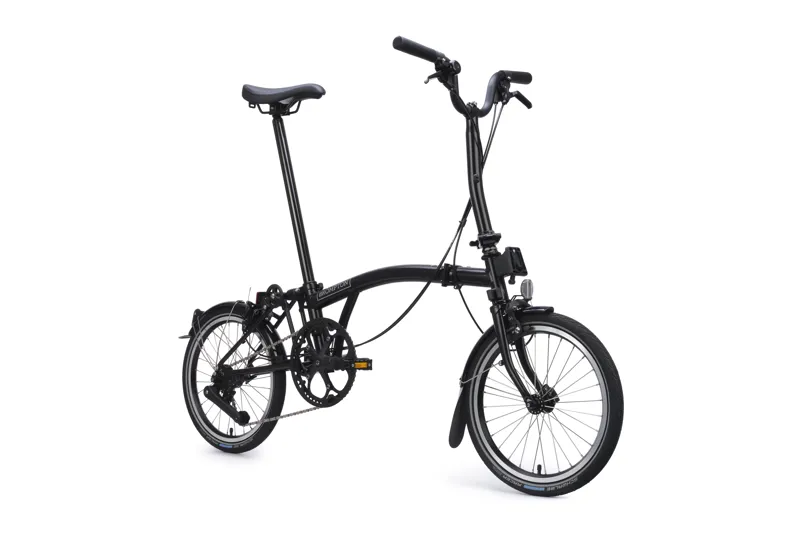 Brompton C Line 4 Speed Mid Bar 2026 Folding Bike - Matt Black-1