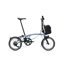 Brompton P Line 4 Speed Mid Bar 2026 Electric Folding Bike - Cloud Metallic