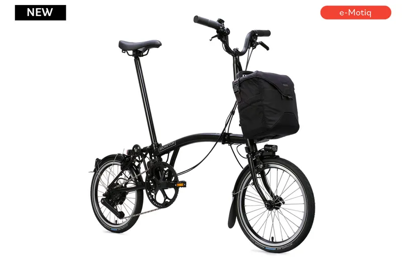 Brompton M4L C Line 4 Speed 2026 Electric Folding Bike - Matt Black-1