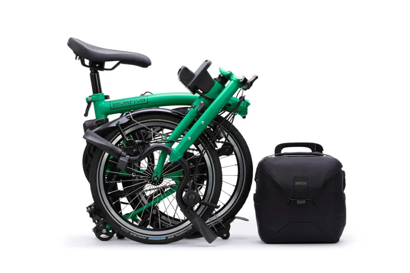 Brompton M4L C Line 4 Speed 2026 Electric Folding Bike - Palm Green-3