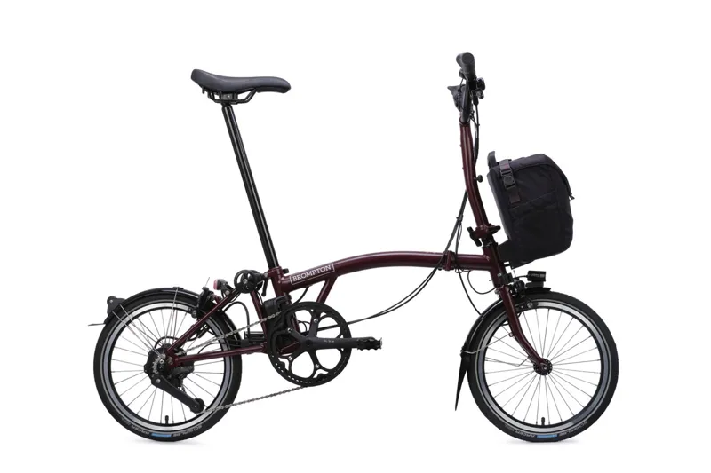 Brompton M4L C Line 4 Speed 2026 Electric Folding Bike - Red Plum
