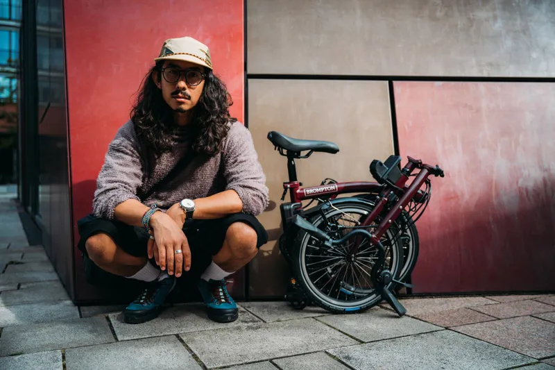 Brompton M4L C Line 4 Speed 2026 Electric Folding Bike - Red Plum-6