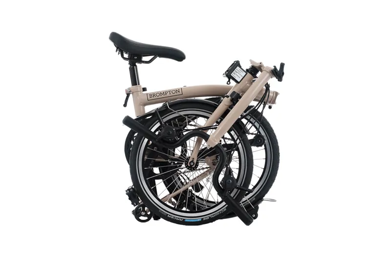 Brompton C Line 4 Speed Mid Bar 2026 Folding Bike - Dune Sand-3
