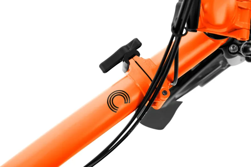 Brompton M6L Mid Bar C Line Explore 2025 Folding Bike - Sunset Orange-6