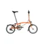 Brompton M6R Mid Bar C Line Explore 2025 Folding Bike - Sunset Orange