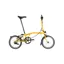 Brompton M6R Mid Bar C Line Explore 2025 Folding Bike - Bumble Bee Yellow
