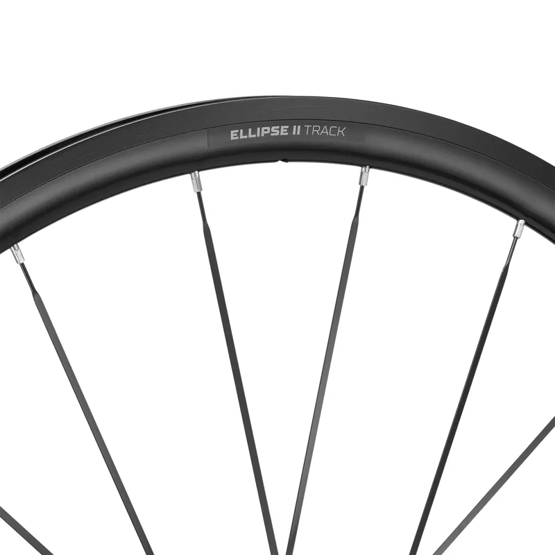 Mavic Ellipse II Track Rim Brake Front Road Wheel - Black-1