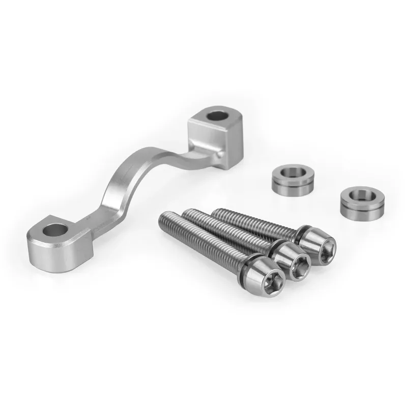 HEL Advocate +20mm Post Mount Adapter Titanium Bolt Kit - Silver