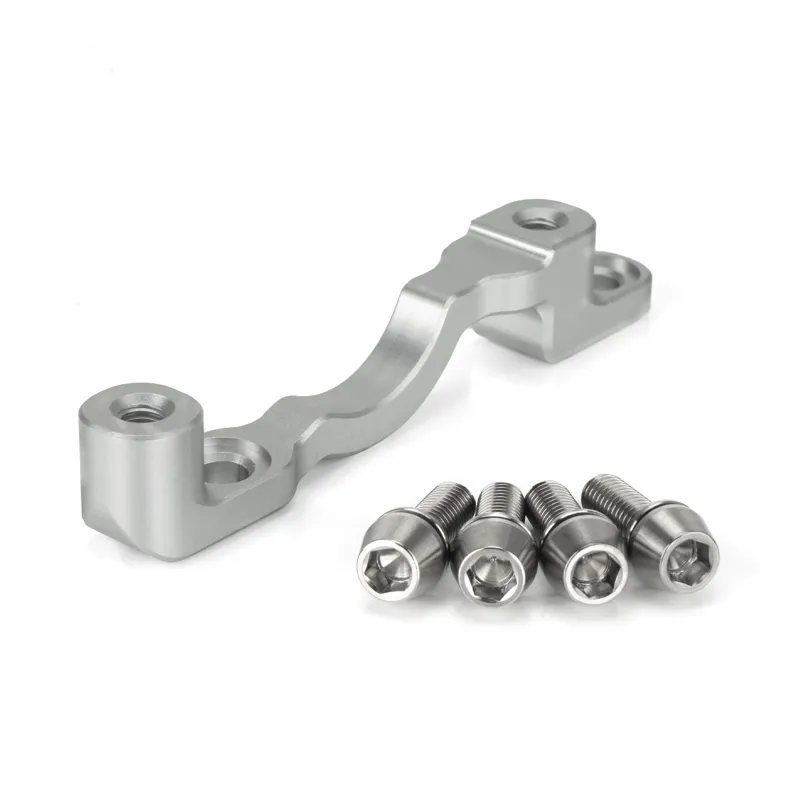 HEL Advocate +43mm Post Mount Adapter Titanium Bolt Kit - Silver
