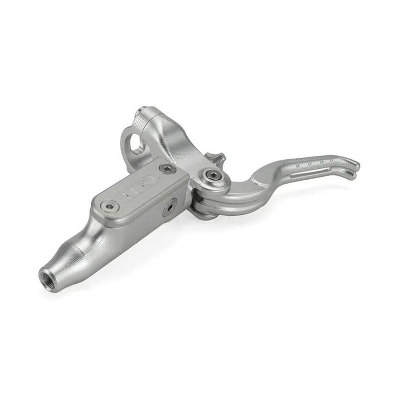 HEL Advocate 4-Piston Hydraulic Disc Brake System - Hyper Silver/Clear