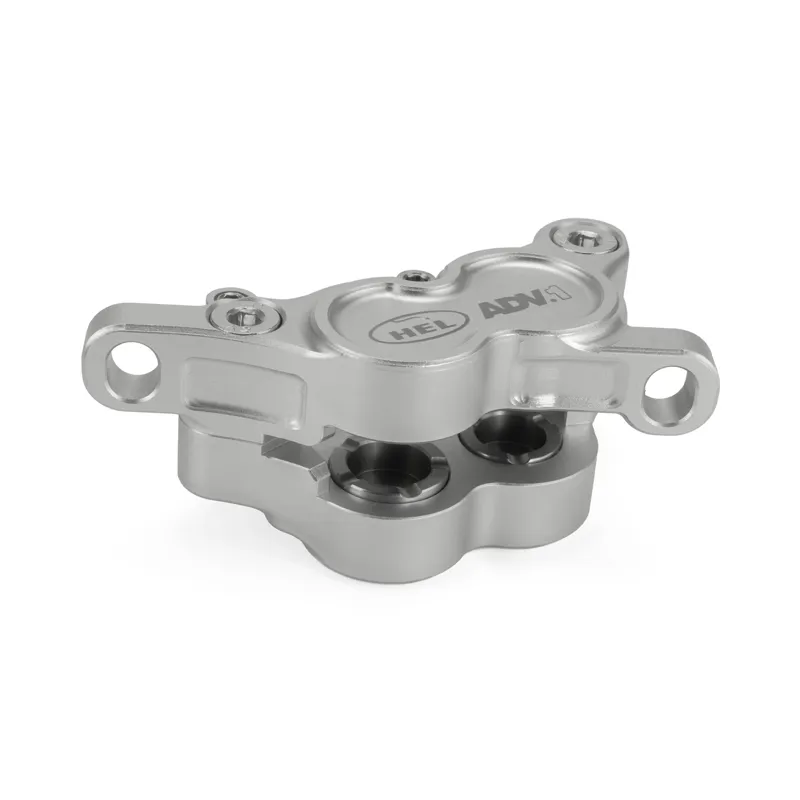 HEL Advocate 4-Piston Hydraulic Disc Brake System - Silver/Bronze/Clear-5