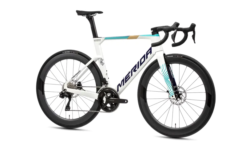 Merida Reacto 6000 2025 Carbon Aero Road Bike - Teal/Pearl-2