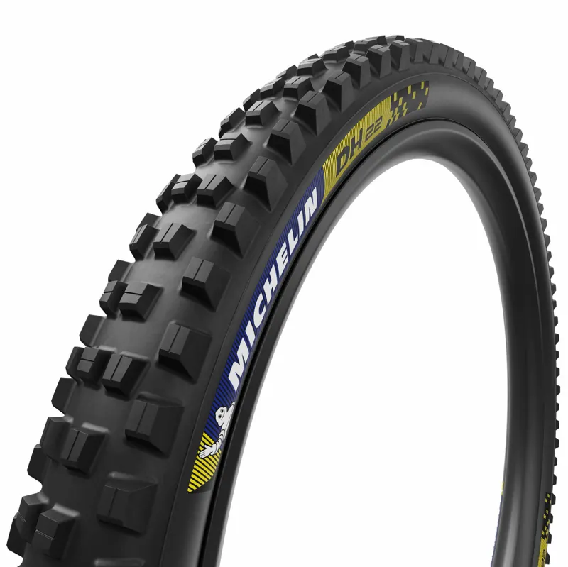 Michelin DH22 Racing Line 27.5 x 2.40 TLR MTB Tyre - Blue/Yellow