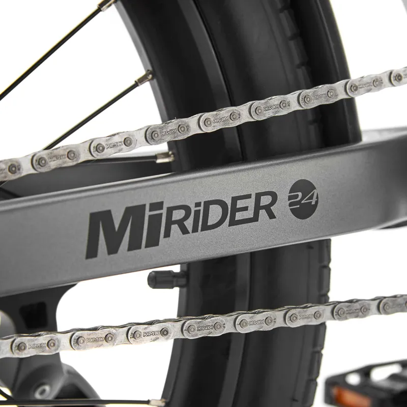 Mirider 24 Compact Electric Hybrid Bike - Onyx Grey-8