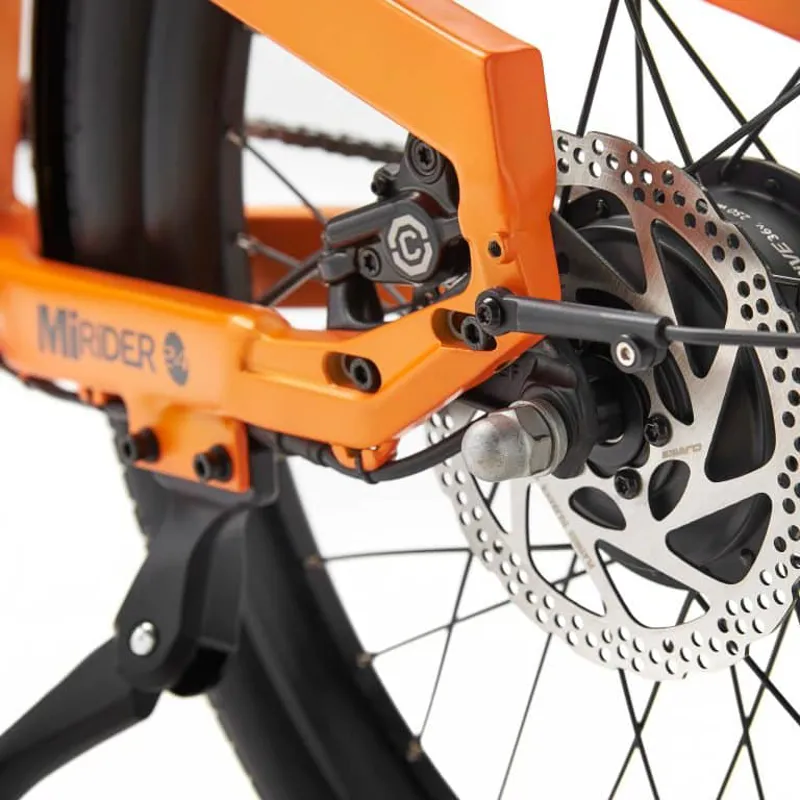 Mirider 24 Compact Electric Hybrid Bike - Ember Orange-5