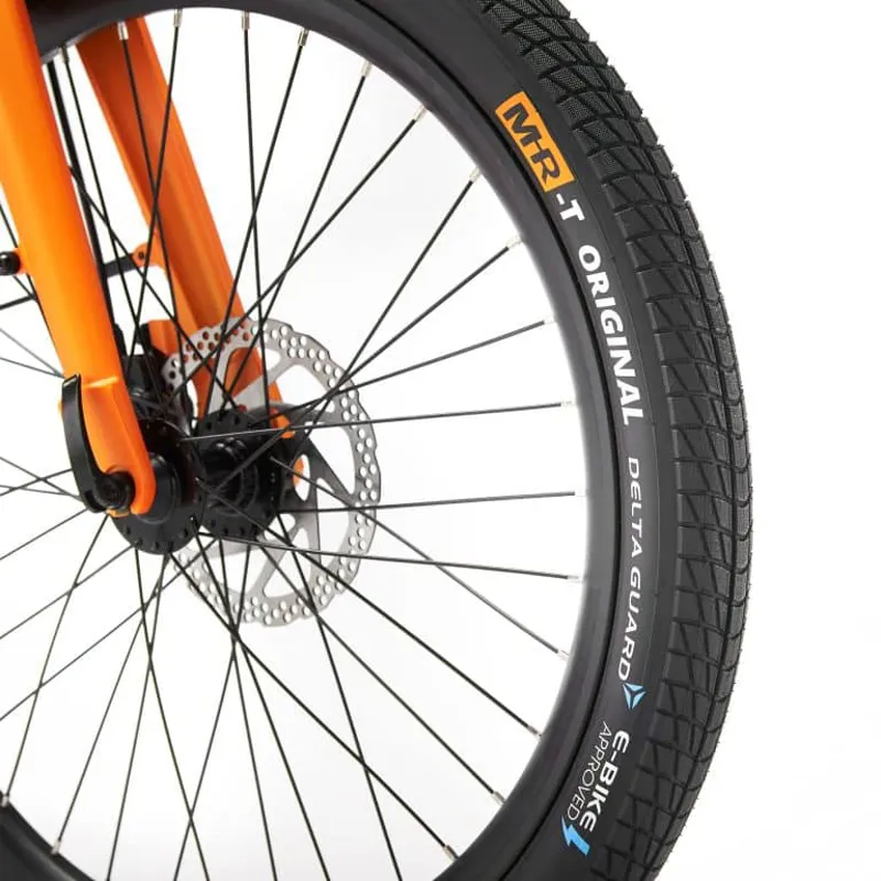 Mirider 24 Compact Electric Hybrid Bike - Ember Orange-9