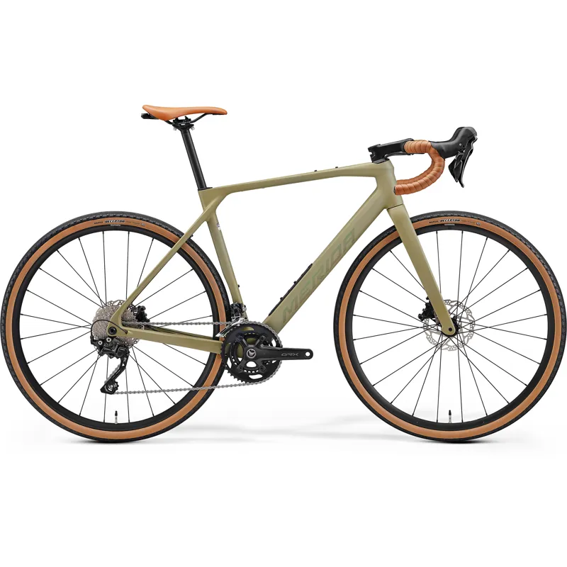 Merida Mission 4000 2027 Carbon Gravel Road Bike - Low Key Green