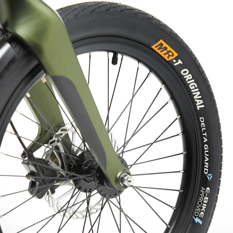 Mirider GB3 20w 3 Speed Electric Folding Bike - Aurora Green-5