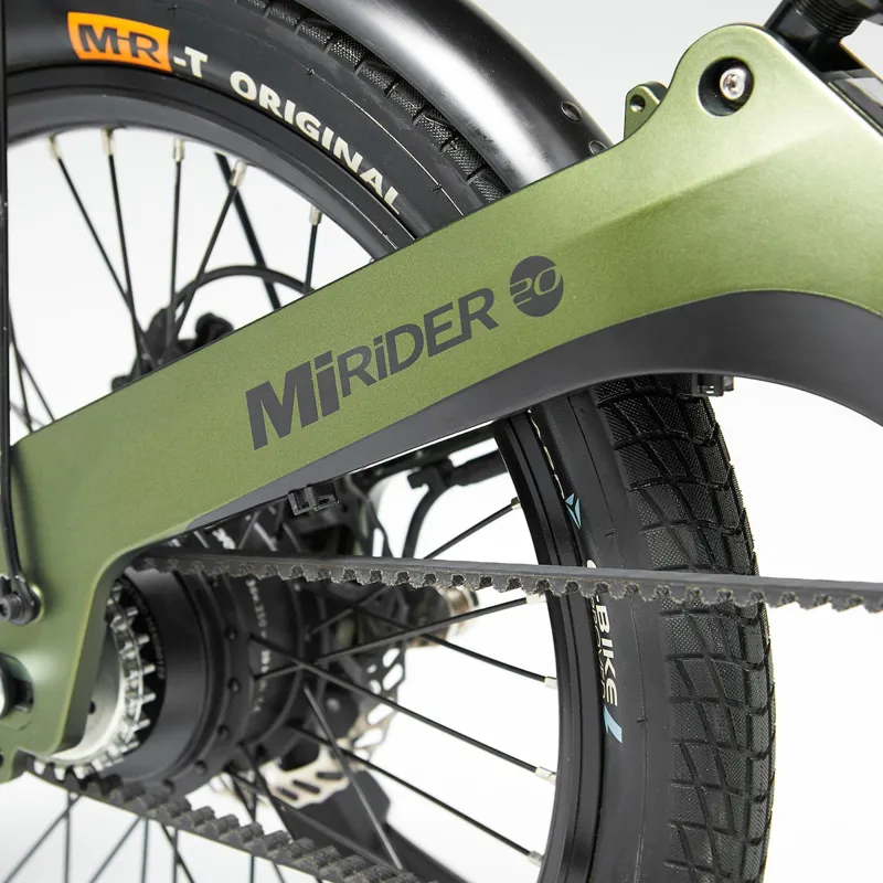 Mirider GB3 20w 3 Speed Electric Folding Bike - Aurora Green-6