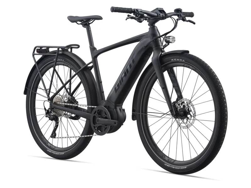 Giant FastRoad E+ EX Pro Electric Hybrid Bike - Black-1