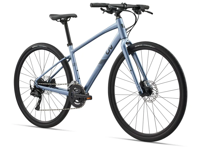 Liv Alight 2 Disc 2026 Women's Hybrid Bike - Frost Silver-1