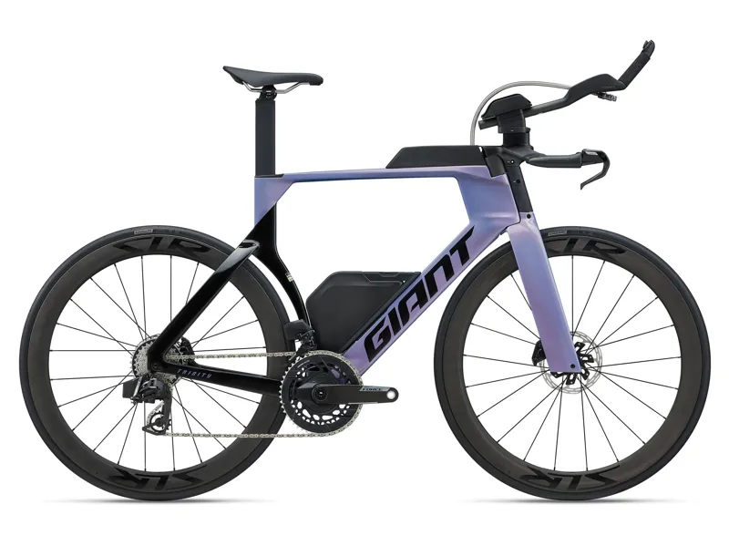 Giant Trinity Advanced SL 1 2027 Carbon Triathlon Bike - Ember Violet/Black 