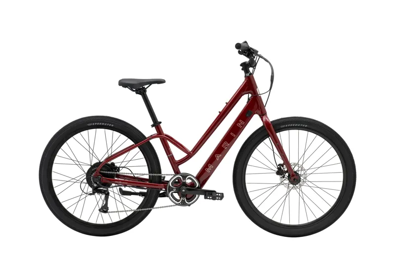 Marin Stinson E Step-Through 2026 Electric Hybrid Bike - Red
