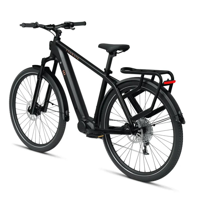 Tenways Ago X 2025 Electric Hybrid Bike - Midnight Black-2