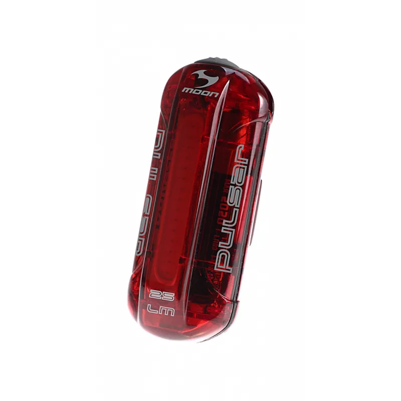 Moon Pulsar 25 Lumens Battery Rear Light - Black/Red