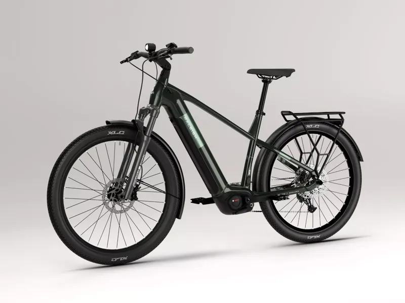 Raleigh Novus Plus Crossbar 800wh 2026 Electric Hybrid Bike - Forest Green-2