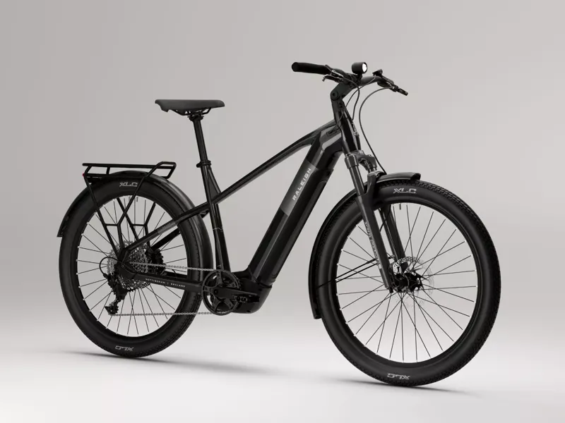 Raleigh Novus Crossbar 600wh 2026 Electric Hybrid Bike -  Black-1