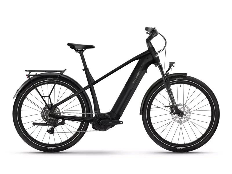 Raleigh Novus Crossbar 600wh 2026 Electric Hybrid Bike -  Black