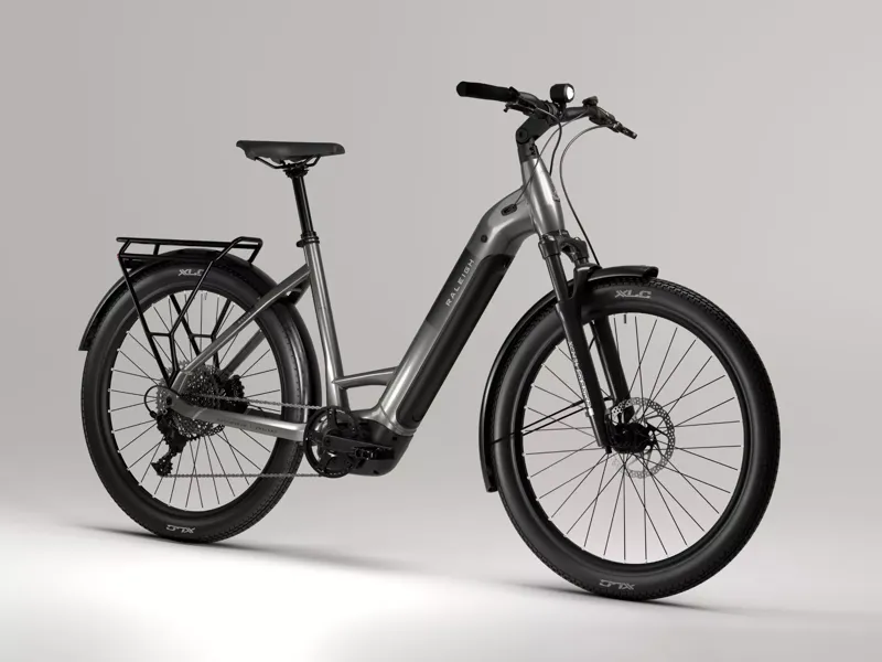 Raleigh Novus Lowstep 600wh 2026 Electric Hybrid Bike - Titanium-1