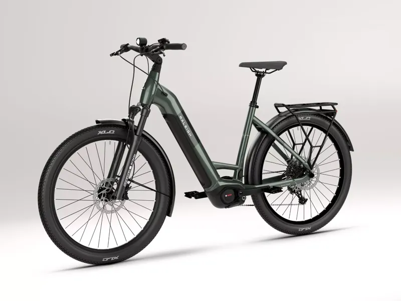Raleigh Novus Plus Lowstep 800wh 2026 Electric Hybrid Bike - Sherwood Green-2