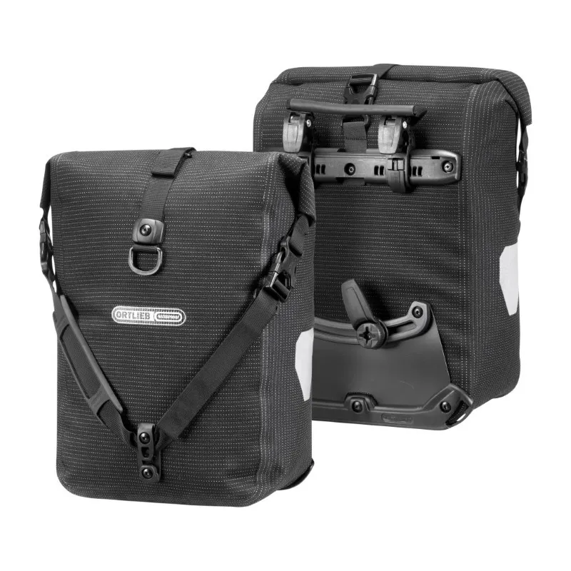 Ortlieb Sport Roller Hi Viz QL2.1 Pannier Bags - 25 Litre - Black