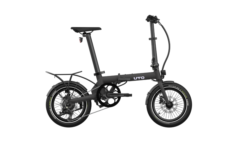UTO Morning OG16 2026 Electric Folding Bike - Onyx Black