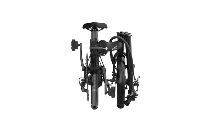 UTO Morning OG16 2026 Electric Folding Bike - Onyx Black-2