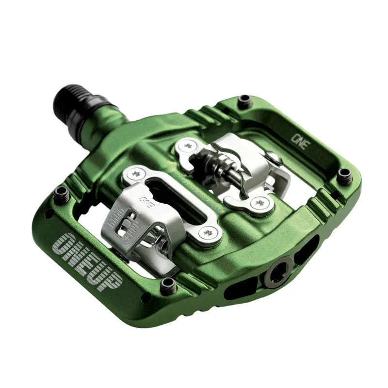 One Up Clip MTB Pedals - Dark Green-2