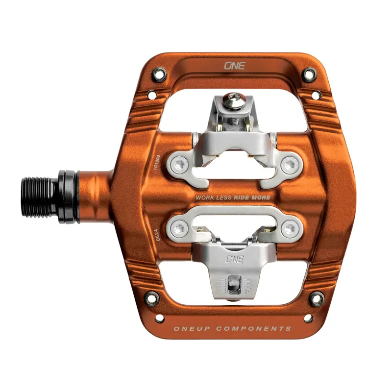 One Up Clip MTB Pedals - Orange-1