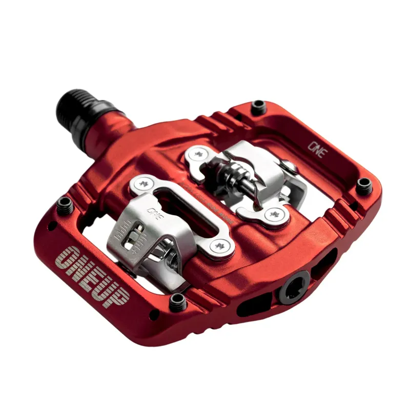 One Up Clip MTB Pedals - Red-2