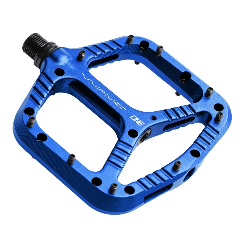 One UP Wave Flat MTB Pedals - Dark Blue-1