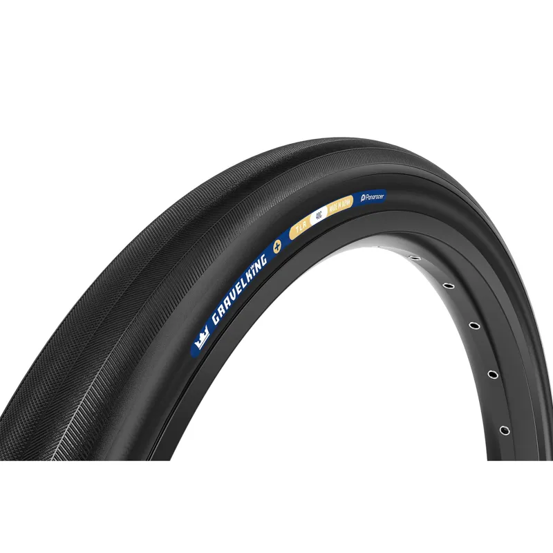 Panaracer GravelKing Slick Plus TLR 700c Gravel Tyre - Black/Black
